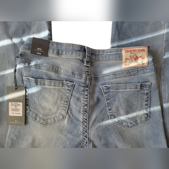 True Religion Becca Mid Rise Blue Jeans Size 29 - Picture 4 of 4